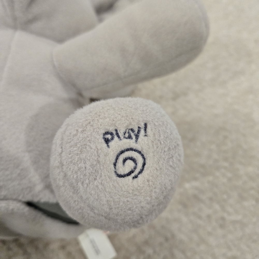 Baby GUND Animated Flappy  Elephant Plush Gray 12" Peek A Boo Ears Hang Low - Picture 9 of 10